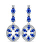 Pendientes de Plata con Zafiro Azul Australiano y Topacio Blanco