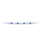 Pulsera de Plata con Zafiro Azul Australiano y Piedra Lunar Arco Iris