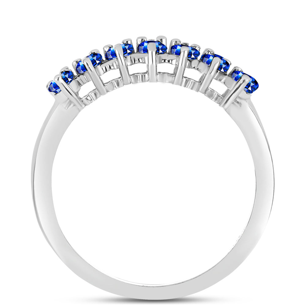 Anillo de Plata con Zafiro Azul Australiano