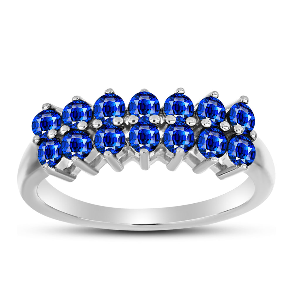 Anillo de Plata con Zafiro Azul Australiano