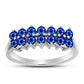 Anillo de Plata con Zafiro Azul Australiano