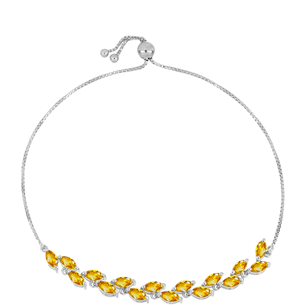 Pulsera de Plata con Citrino de los Montes Urales 1 