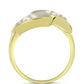 Anillo de Plata Bañada en Oro con Madreperla