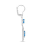 Pendientes de Plata con Topacio Azul Suizo y Topacio Blanco