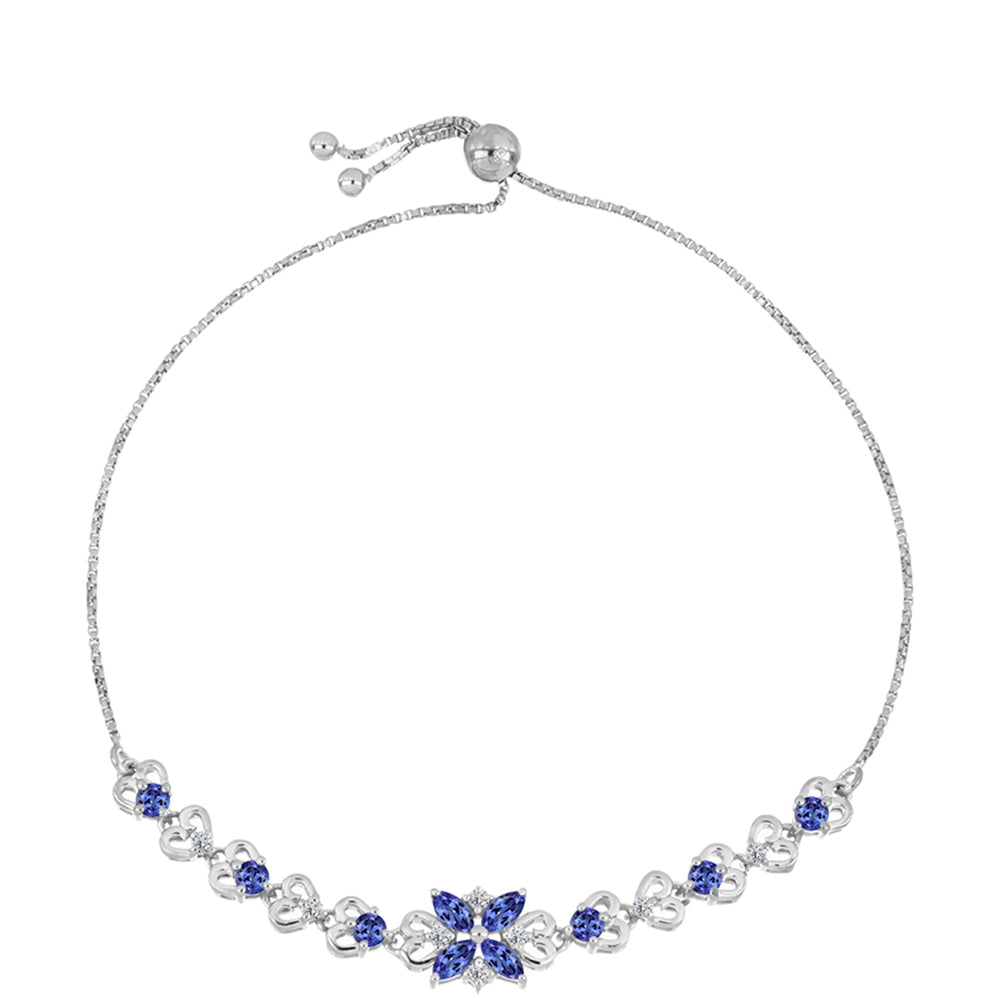 Pulsera de Plata con Tanzanita AAA