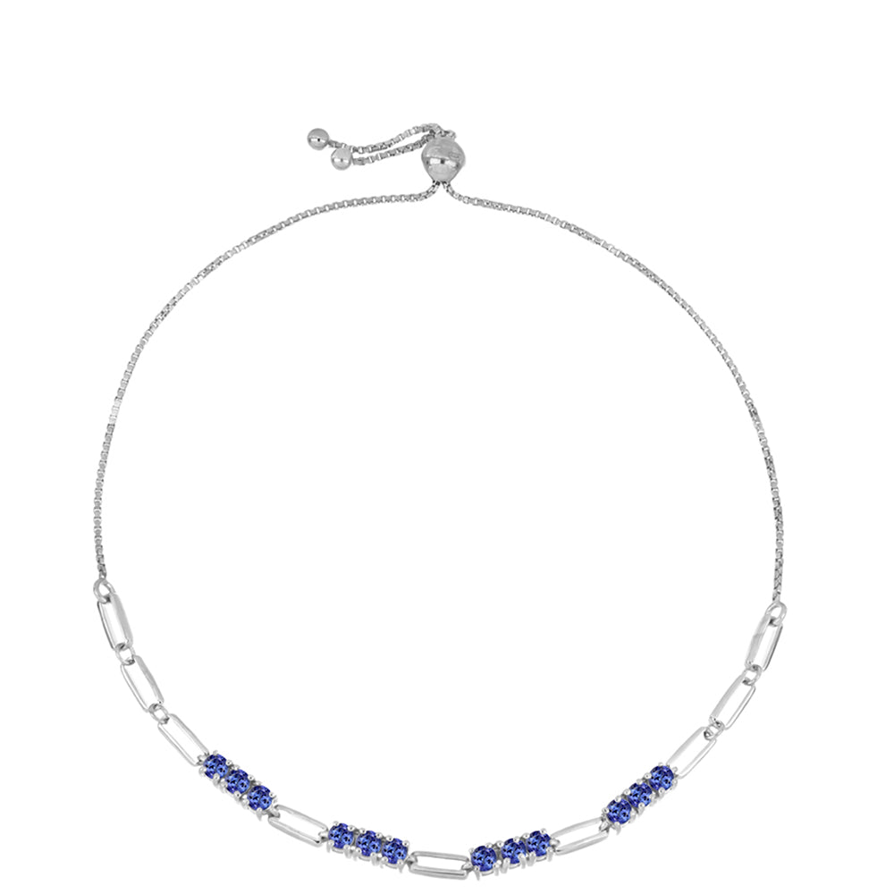 Pulsera de Plata con Tanzanita AAA