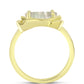 Anillo de Plata Bañada en Oro con Madreperla