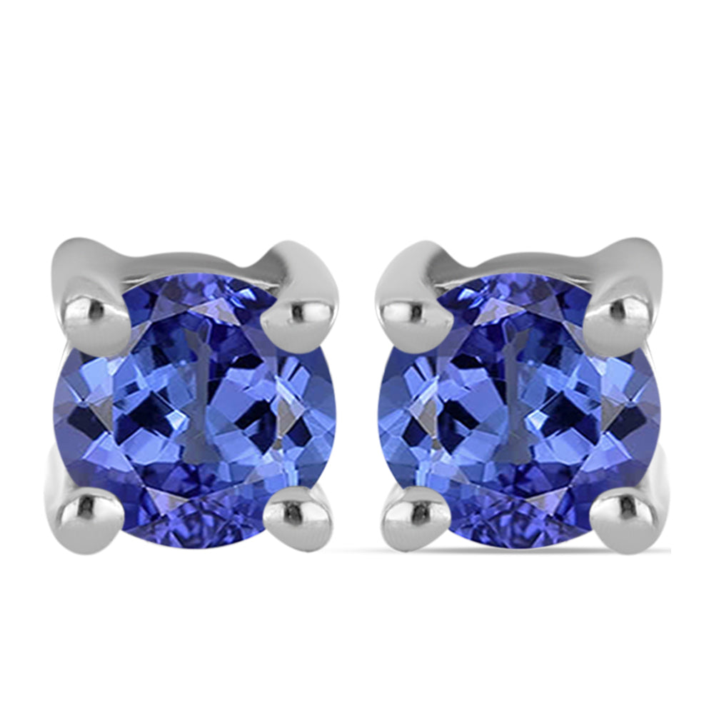 Pendientes de Plata con Tanzanita AAA