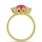 Anillo de Plata Bañada en Oro con Thulita