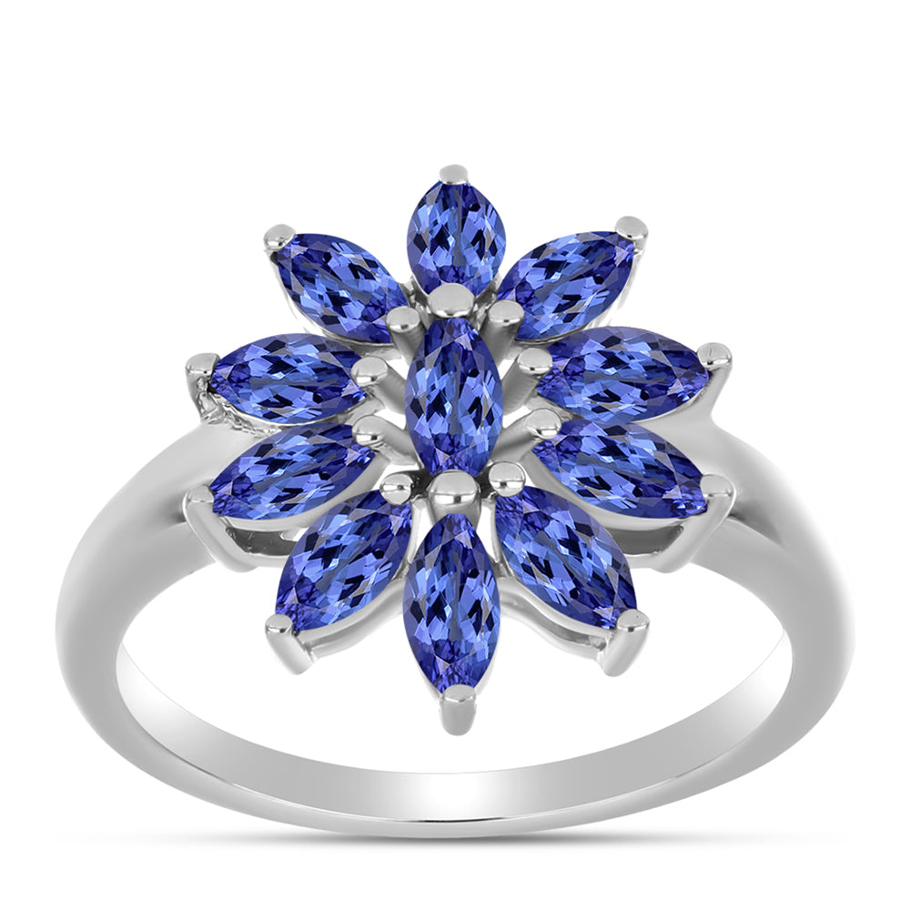 Anillo de Plata con Tanzanita AAA