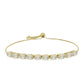 Pulsera de Plata Bañada en Oro con Madreperla