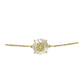 Pulsera de Plata Bañada en Oro con Madreperla