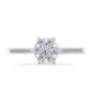 Anillo de Plata con Diamante blanco
