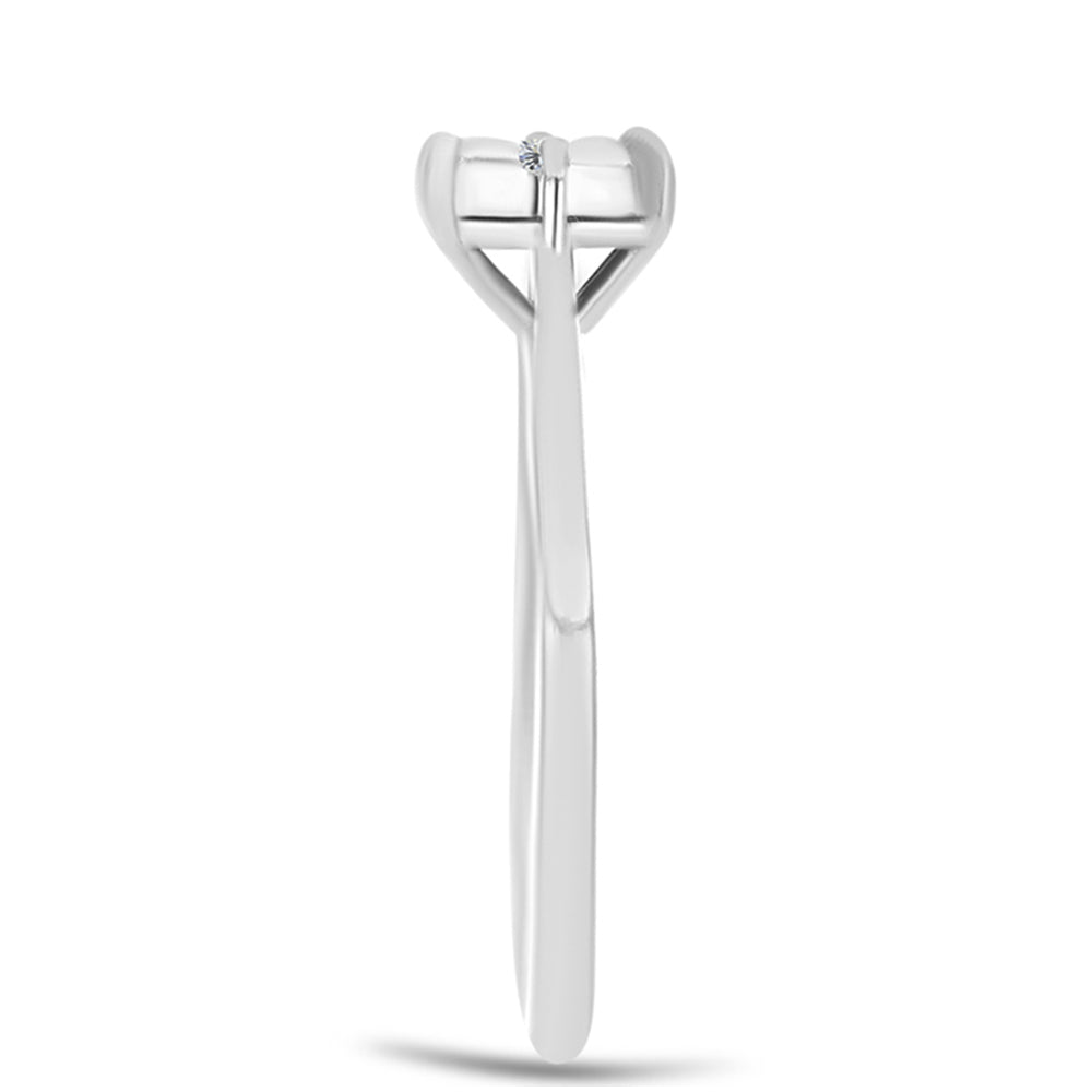 Anillo de Plata con Diamante blanco