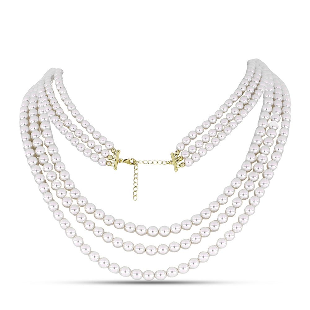 Collar de Plata Bañada en Oro con Perla de Agua Dulce 1 