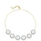 Pulsera de Plata Bañada en Oro con Perla de Agua Dulce y Topacio Blanco