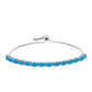 Pulsera de Plata con Ópalo Azul Paraiba de Etiopía
