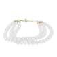 Pulsera de Plata Bañada en Oro con Perla de Agua Dulce