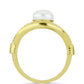 Anillo de Plata Bañada en Oro con Perla de Agua Dulce