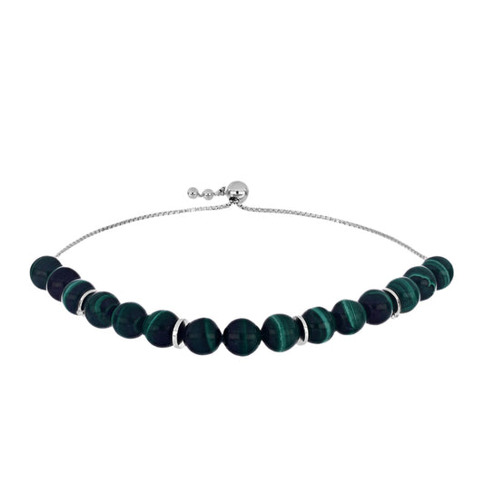 Pulsera de Plata con Malaquita