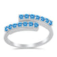 Anillo de Plata con Topacio Azul Suizo