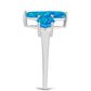 Anillo de Plata con Ópalo Azul Paraiba de Etiopía