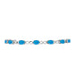 Pulsera de Plata con Ópalo Azul Paraiba de Etiopía
