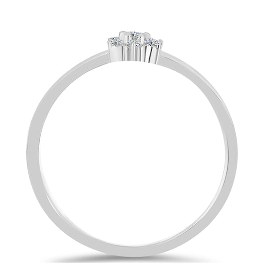 Anillo de Plata con Diamante blanco