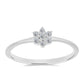 Anillo de Plata con Diamante blanco