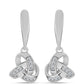 Pendientes de Plata con Diamante blanco
