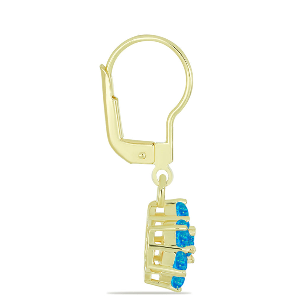 Pendientes de Plata con Ópalo Azul Paraiba de Etiopía 2 