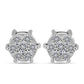 Pendientes de Plata con Diamante blanco