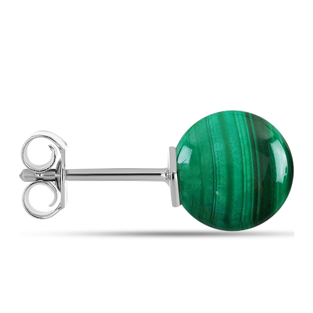 Pendientes de Plata con Malaquita 2 
