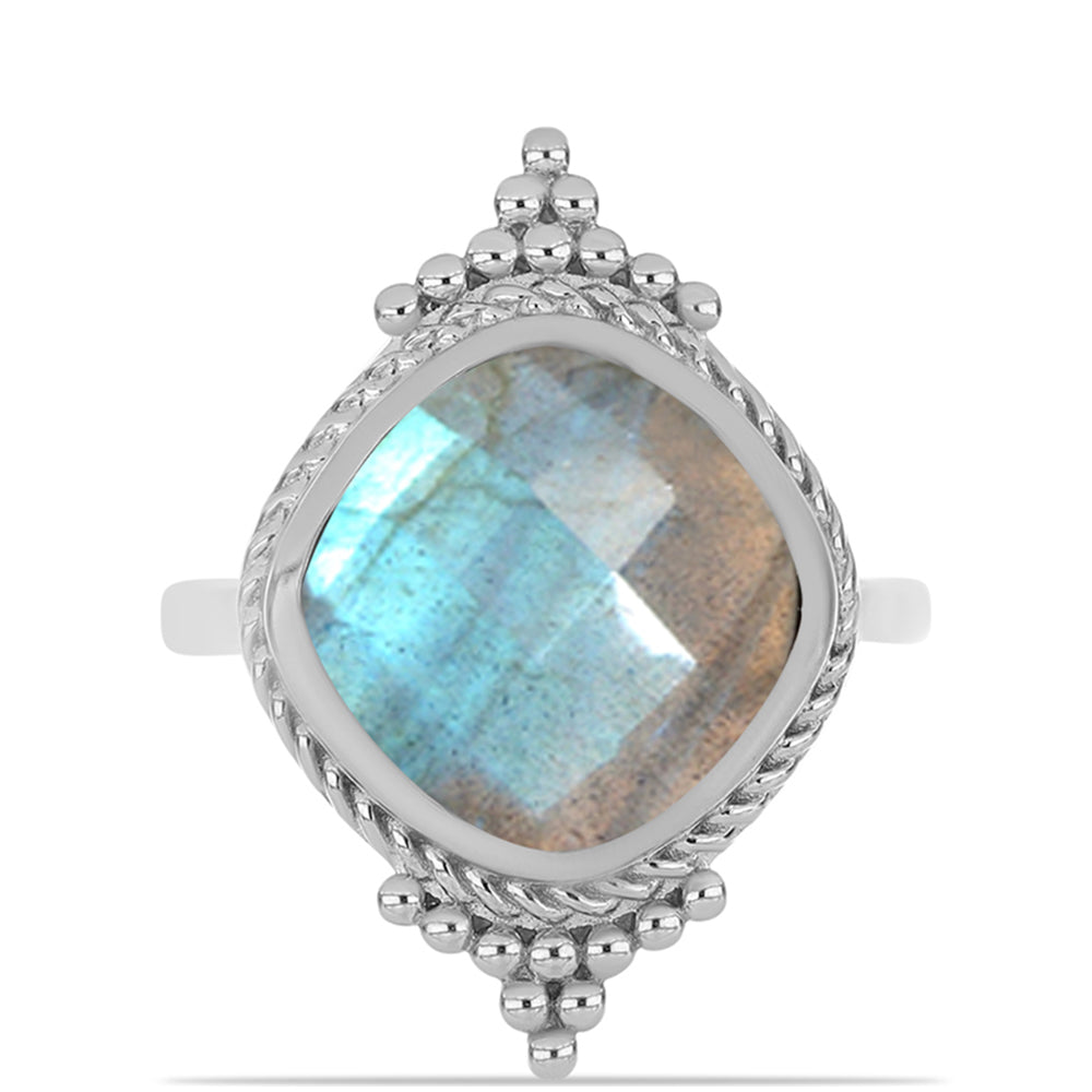 Anillo de Plata con Labradorita de las Minas de Gullgruvene