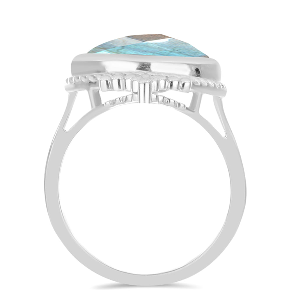 Anillo de Plata con Labradorita de las Minas de Gullgruvene