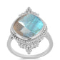 Anillo de Plata con Labradorita de las Minas de Gullgruvene