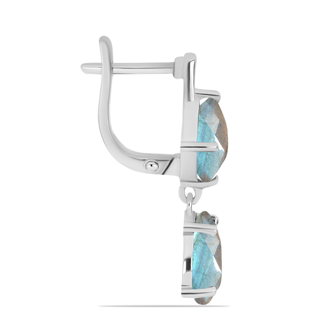 Pendientes de Plata con Labradorita de las Minas de Gullgruvene 2 