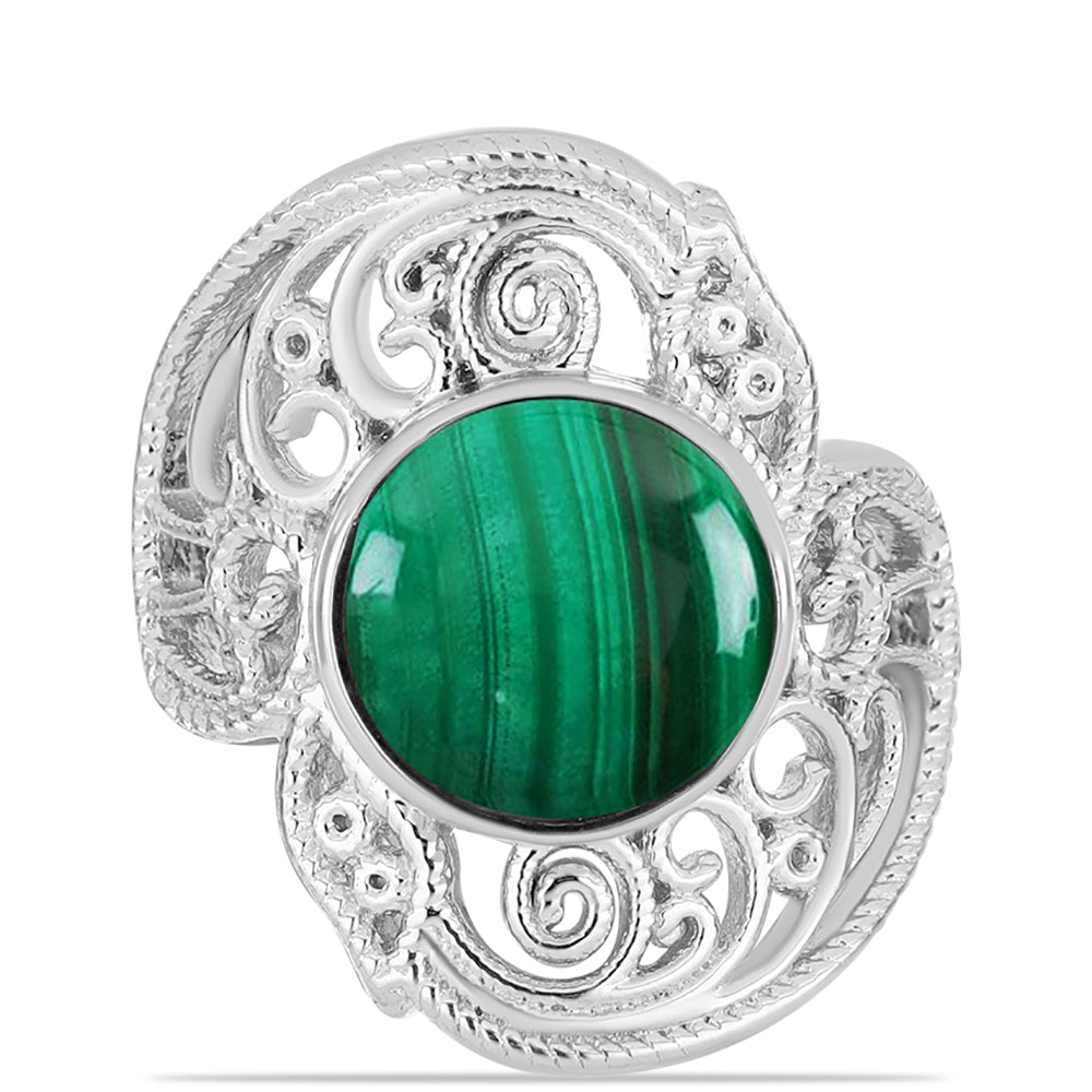 Anillo de Plata con Malaquita 1 