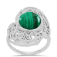 Anillo de Plata con Malaquita