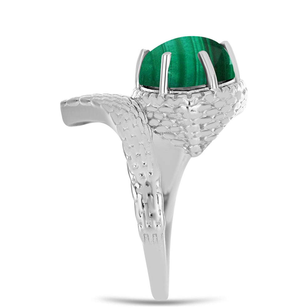 Anillo de Plata con Malaquita 4 