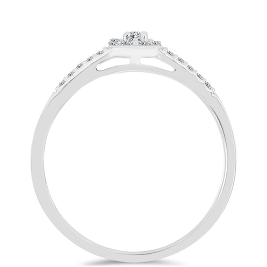 Anillo de Plata con Diamante blanco