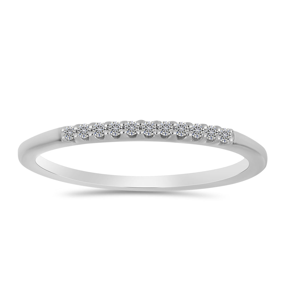 Anillo de Plata con Diamante blanco