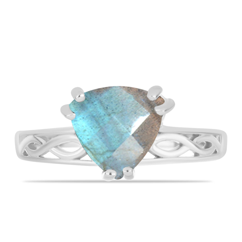 Anillo de Plata con Labradorita de las Minas de Gullgruvene