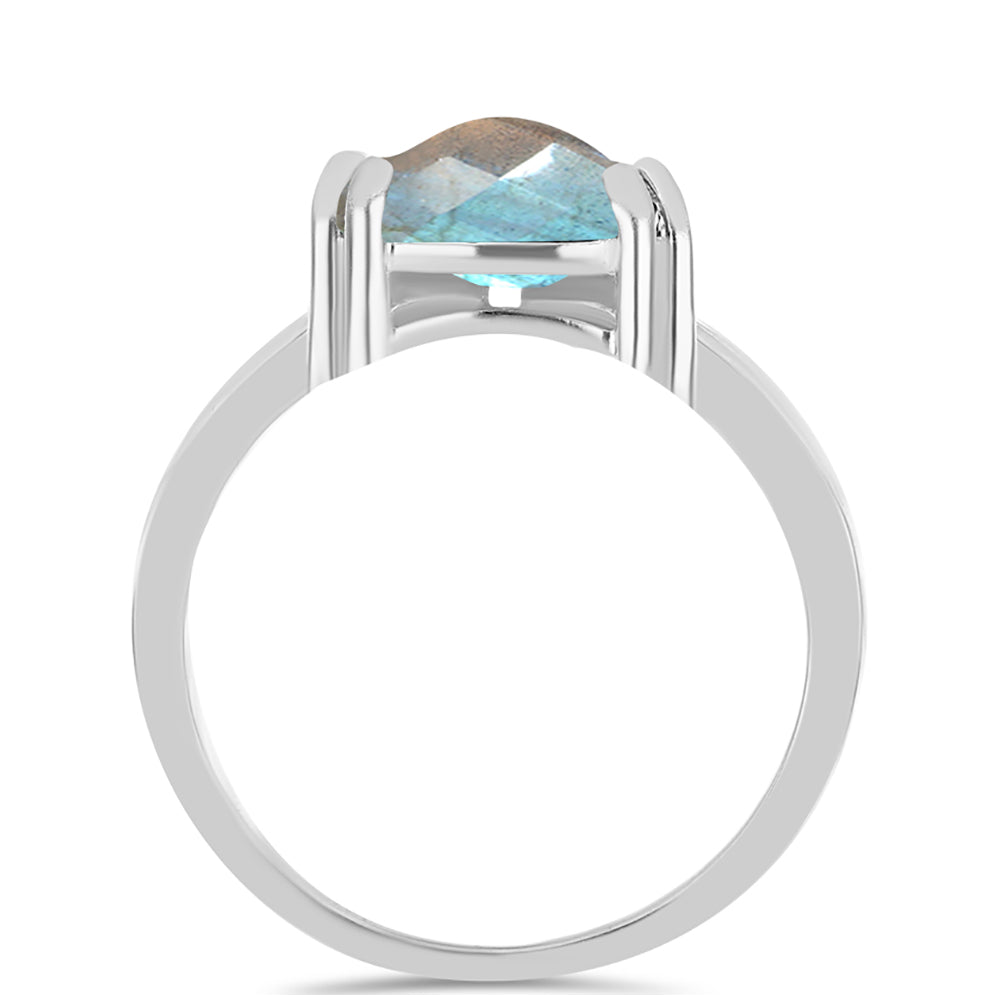 Anillo de Plata con Labradorita de las Minas de Gullgruvene