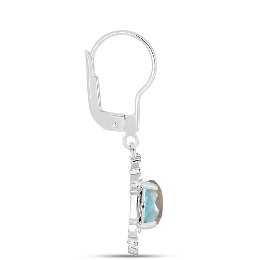 Pendientes de Plata con Labradorita de las Minas de Gullgruvene 2 