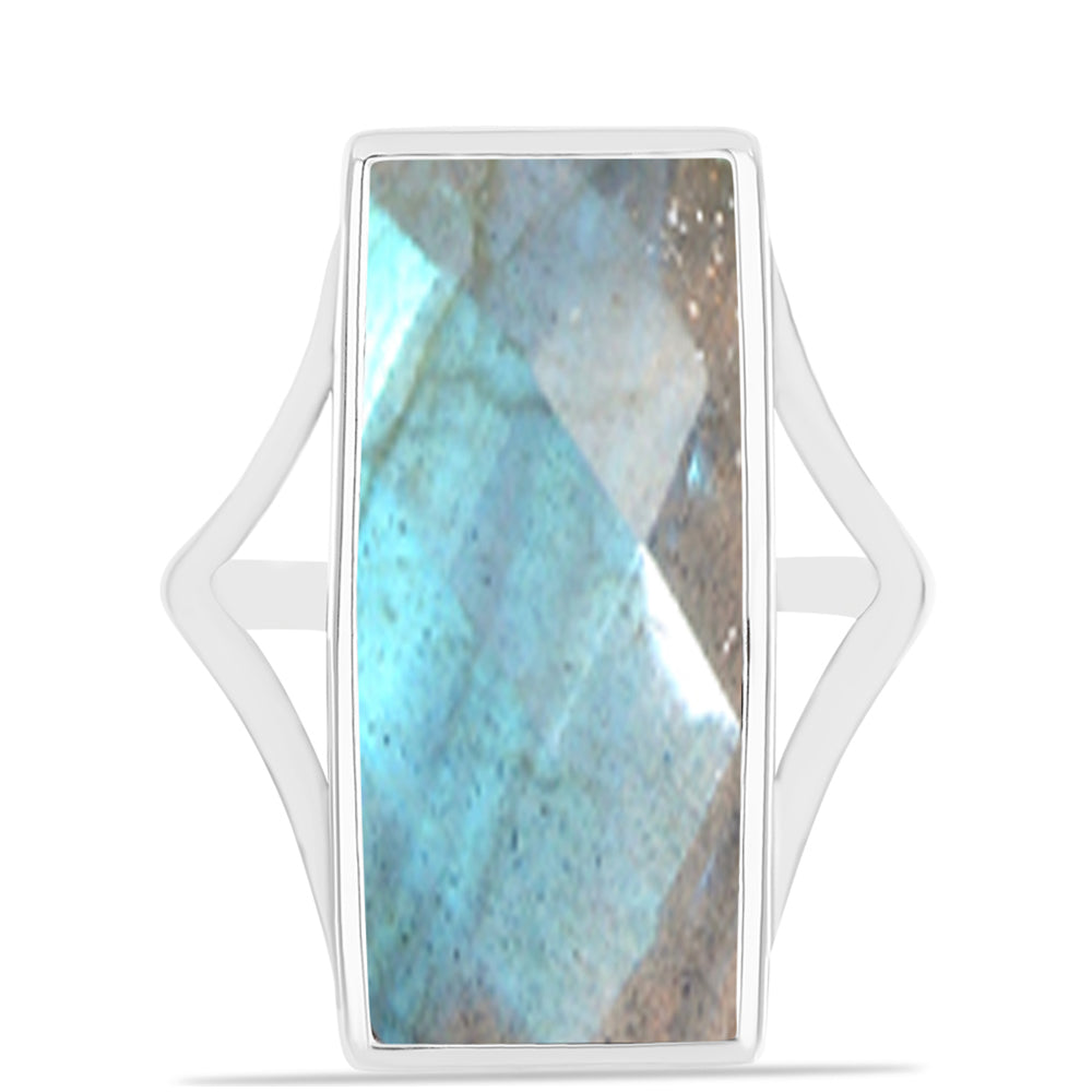 Anillo de Plata con Labradorita de las Minas de Gullgruvene 1 