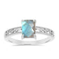 Anillo de Plata con Labradorita de las Minas de Gullgruvene