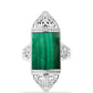 Anillo de Plata con Malaquita