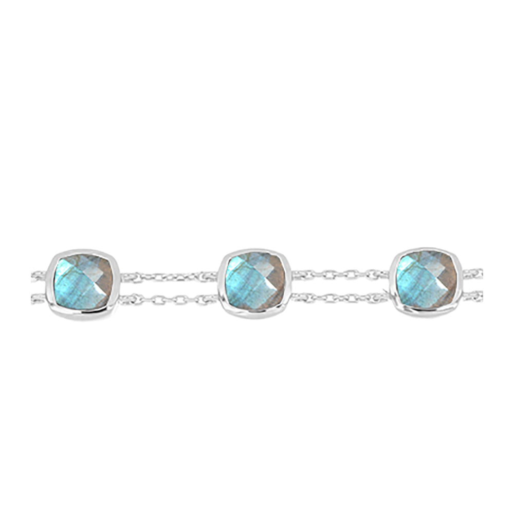 Pulsera de Plata con Labradorita de las Minas de Gullgruvene 2 