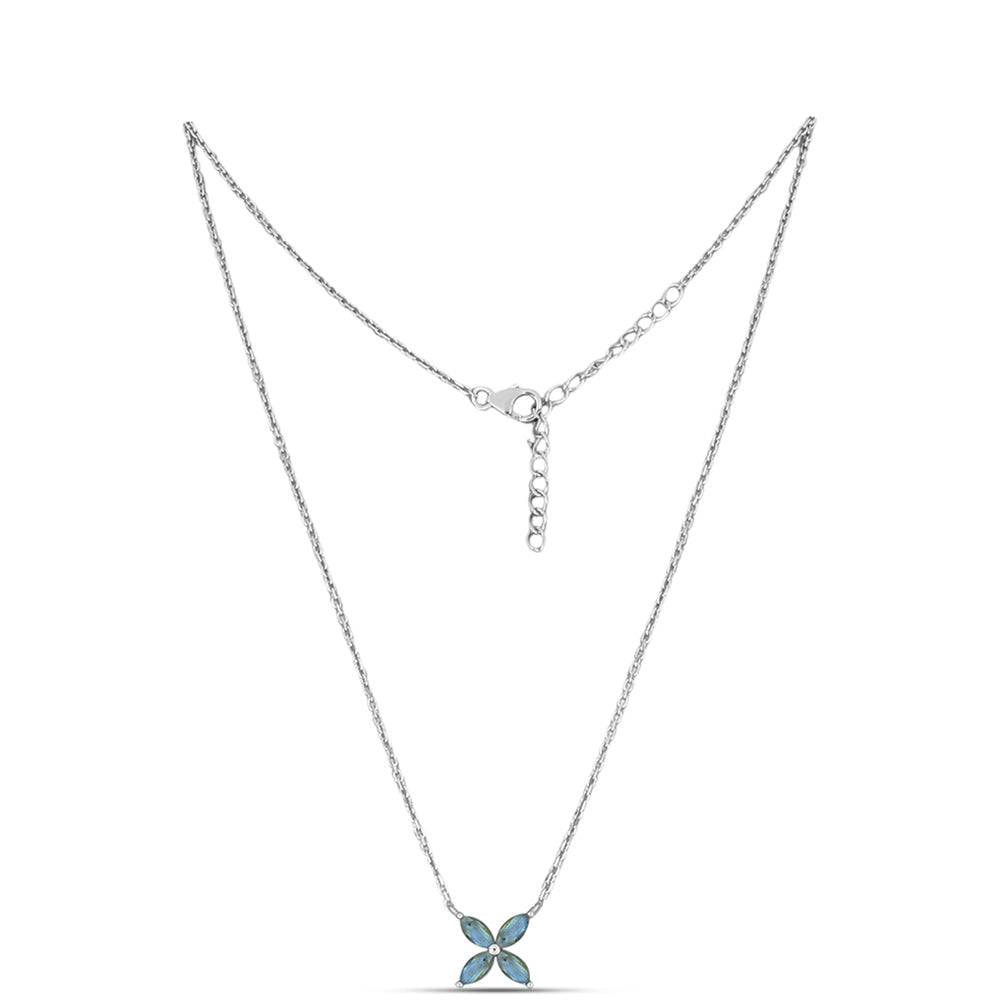 Collar de Plata con Labradorita de las Minas de Gullgruvene 1 